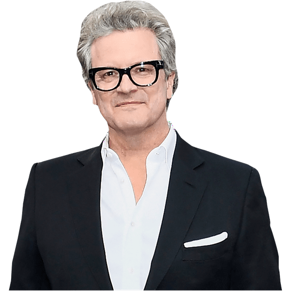 Colin Firth (Black Outfit) Half Body Buddy Cutout