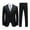 Black, variant on Men's Slim Fit 3 Piece Suit One Button Business Wedding Prom Suits Blazer Tux Vest & Trousers