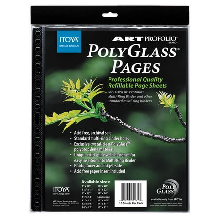 UPC: 0075633901376 | Itoya PolyGlass Refill Page Pack – 11  x 17   Portrait  Pkg of 10