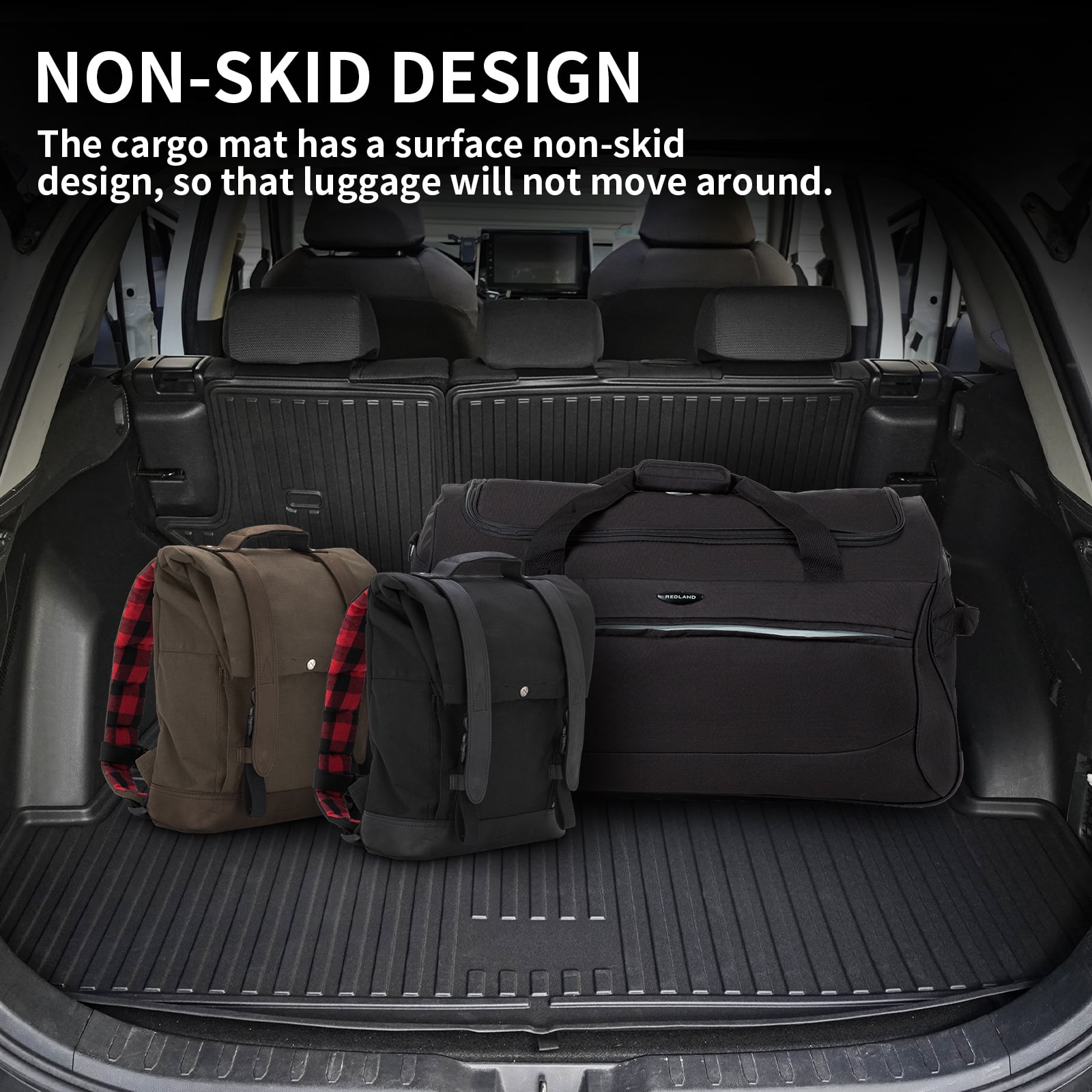 IKABEVEM Floor Mats and 5.5FT Truck Bed Mat for 2015-2026 Ford F150 Super Crew Cab - 1st & 2nd Row Full Set Car Accessories Custom Fit All Weather Cargo Liner for Ford F150, Black