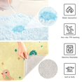 thumbnail image 4 of Toilet Rug Rectangle Bathroom Rugs Non-Slip Soft Plush Machine Washable Contour Bath Mat Colorful Birds and Stars 24x16, 4 of 9