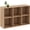 Natural, variant on GlowPlume 6-Cube Bookshelf, 3-Tier Wooden Cubby Bookshelf, Modern Horizontal & Vertical Display Shelf w/Anti-toppling Kit, Freestanding Cubic Storage Organizer for Study, Bedroom (Black)