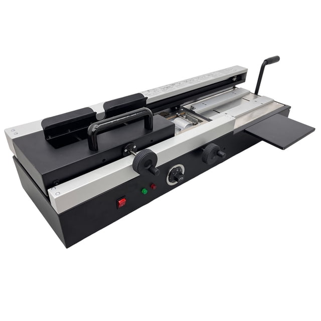 INTBUYING Manual Hot Glue Binder Desktop Binding Machine Document Book Binding Machine 110V
