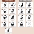thumbnail image 2 of Almohadillas Aurivor Replace para auriculares Bose QC 35 ii, color marrón, 2 of 8