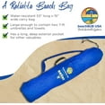 thumbnail image 2 of Beach Umbrella Bag - Waterproof & Foldable Beach Bag for Umbrellas with Wide Padded Shoulder Strap & Molded Carry Handle - Deep Ocean Blue, 2 of 4