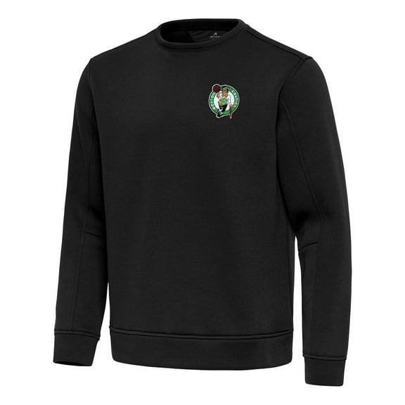 Men's Antigua  Black Boston Celtics Relevant Pullover Sweatshirt