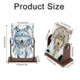 thumbnail image 2 of 2pcs Diamond Painting Kit with Mirror Wolf Head Dreamcatcher DIY 5D Sparkling Rhinestones with Rotatable Mirror Surface Handmade Artwork Gift, 2 of 7