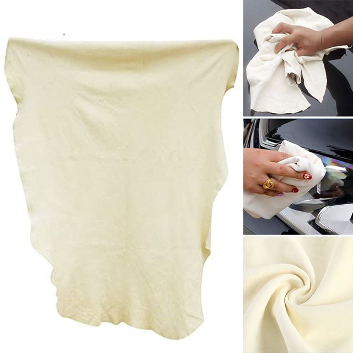 Car Cleaning Washing Drying Extra Large Towel Natural Chamois Leather Cloth NEW 