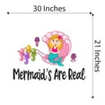 thumbnail image 4 of Jellyfish Mermaid Half Shell Seahorse Sled Statfish Princess Fish Starfish Queen Sweet Dreams Bedtime Unicorn Lovely Dear Dream Holiday Gift Decorating Wall Decal Sticker - Size: 30 In X 21 In, 4 of 5