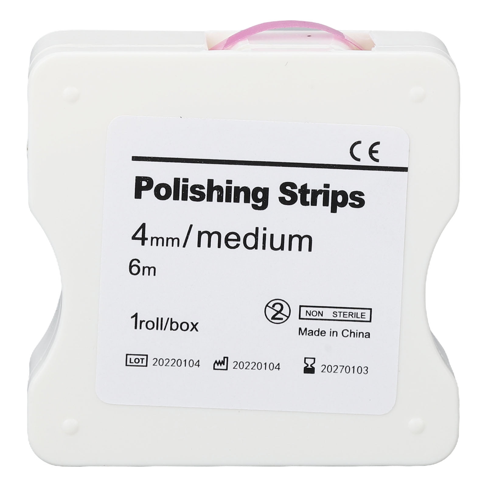 Bandes De Polissage Dentaire - Polyester 4mm X 6m - Pour Résine Composite - Finition Medium/ Fine