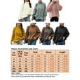 thumbnail image 3 of Gomelly Women Sweater Turtleneck Knitted Sweaters Loose Jumper Tops Ladies Casual Work Pullover Winter Warm Khaki M, 3 of 3