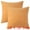 Orange, variant on Unique Bargains Solid Couch Sofa Chenille Throw Decorative Pillow Covers (2 Count) Beige 16" x 16"