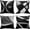 Black, variant on Set of 4 Black Throw Pillow Covers Modern Abstract Grey Stripes Gray White Acrylic Bold Decorative Pillow Cases Home Decor Square 20x20 Inches Pillowcases