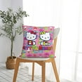 thumbnail image 4 of Hello Kitty Pillow Cover, Square Throw Pillow Cases For Couch Sofa Bed Living Room,Home Decorative, 18"X18", 4 of 9