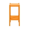 thumbnail image 6 of Costaelm Paradise 36" Outdoor Adirondack HDPE 2-Tier Patio Side Table, Orange, 6 of 14