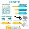 thumbnail image 2 of Cardboard Tools Kizzikids 129 piezas con caja de herramientas para niños mayores de 5 años, 2 of 6