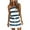 Blue, variant on OAVQHLG3B Women Summer Casual Mini Dresses Sleeveless Spaghetti Straps Sundress Stripe Short Dress with Belt and Pocket