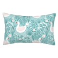 thumbnail image 1 of Bingfone Swan And Flowers4 for Double-Sided Plush Throw Pillow Cover, Pillow Protector with Hidden Zipper, Cushion Protector Home Decoration (Without Pillow Core)-16"x24", 1 of 6