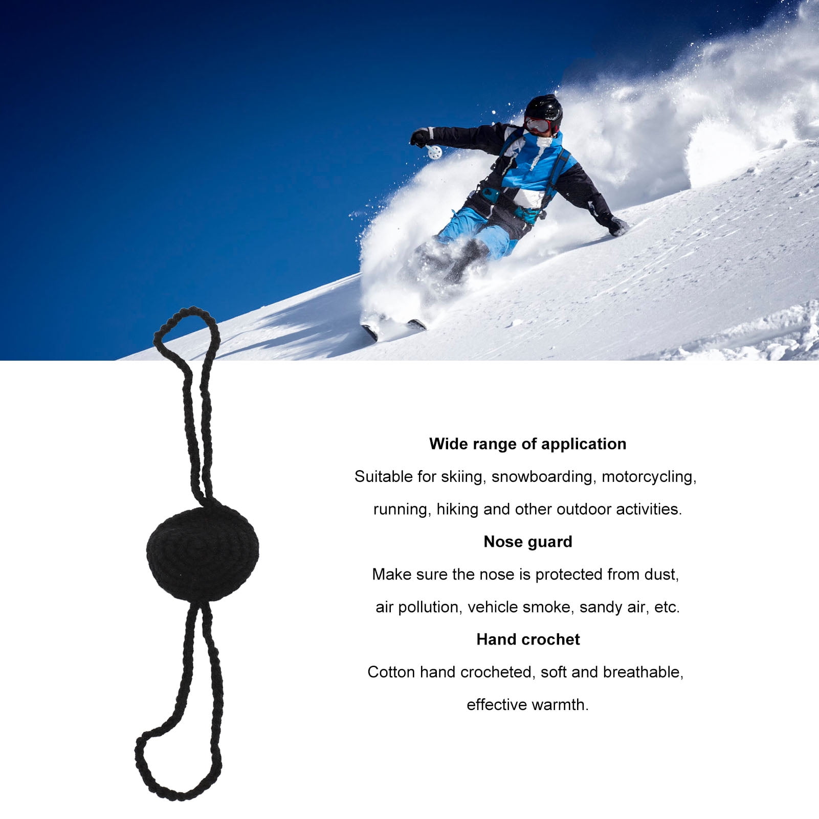 Générique Protège-Nez Hiver Thème Noël - Couverture Nasale Douce Et