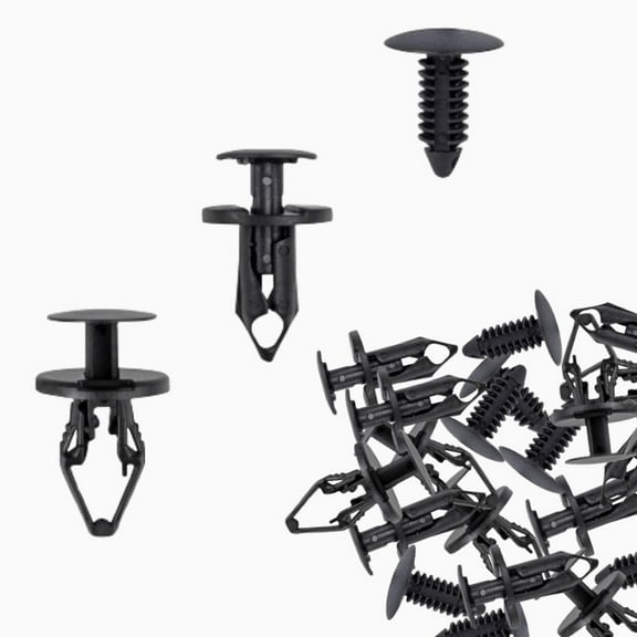 130pcs GM Push Rivet Clip Assortment – Replaces 11589292, 21030249, 1605396 – Fender Liner, Bumper, Door Trim Retainers – Compatible with Chevy, GMC, Buick Trucks & SUVs