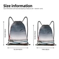 thumbnail image 4 of Kdxio 3d Lighthouse in the Surf Print Drawstring Backpack Bag,Waterproof Draw String Back Sack, Gym Drawstring Bags Swim Bag For Unisex, 4 of 9