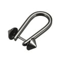 thumbnail image 3 of Uxcell D-Rings Screw in Shackle, 4Pack 50mm Horseshoe U Shape D Ring for Bags DIY, Black, 3 of 4