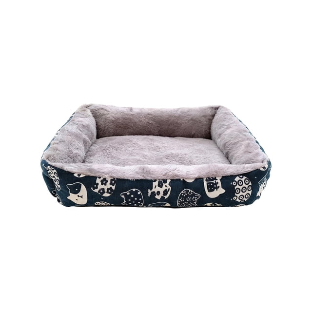 Camas de Perros para Perros Grandes Cama de Mascota Cálida de Invierno, 20x15.8In Camas de Perros Impermeables de Peluche Multicolor de Toda la Temporada para Perros Pequeños Gatos