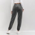 thumbnail image 7 of Women's Velour Soft Fabric Solid Color Jogger Pants, Elastic Waist Comfortable Relaxed Fit Casual Long Pants with Pockets, Easy Care Stretchy Lounge Bottom for Everyday | TruBelle,Gray 2XL, 7 of 7