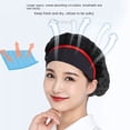 thumbnail image 3 of Canteen Catering Food Service Mesh Work Wear Hotel Restaurants Smoke-proof Dust Cooking Hygienic Cap Hair Nets Cap Chef Hat Work Hat 7, 3 of 8