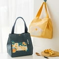 thumbnail image 3 of Portable Japanese Style Canvas Large Capacity Thick Lunch Pouch Bento Tote Bag, 3 of 10