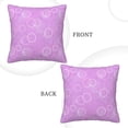thumbnail image 3 of ZNDUO Square Home Decorative Throw Pillows, Corduroy Dreamy Purple Bubble Pattern Couch Pillows, Throw Pillows for Bed, 20"x20", 3 of 8