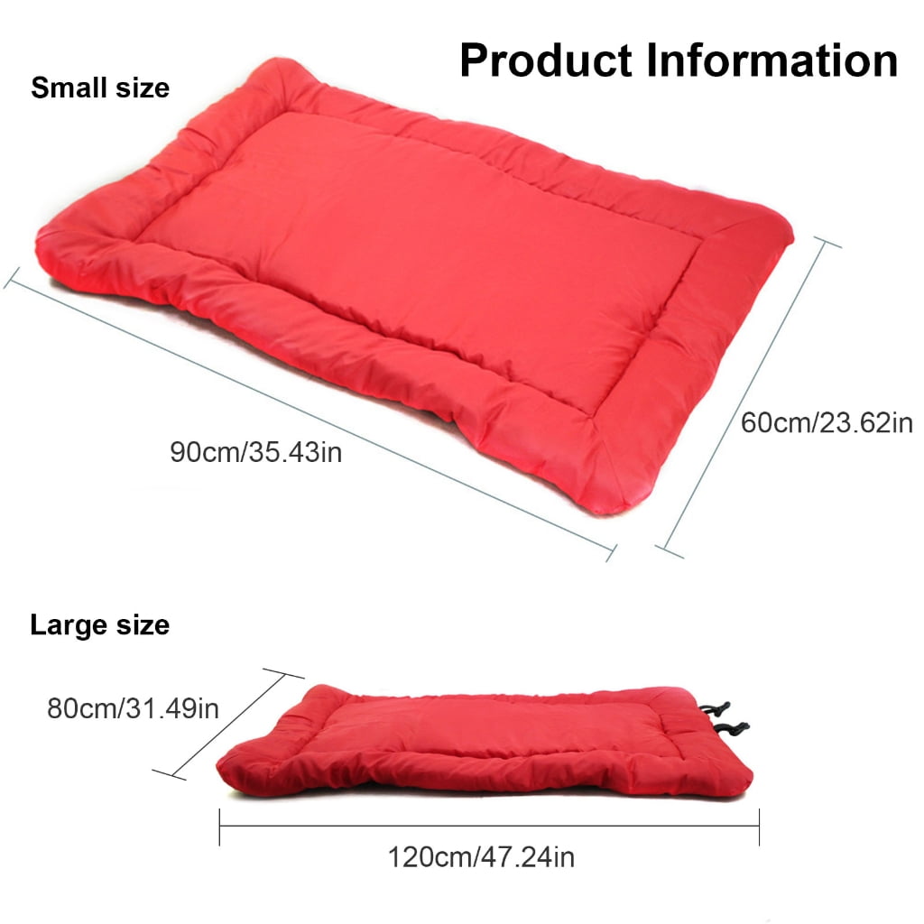 Pet Mattress Waterproof Camping Bed for Dogs Cats Rectangular Cushion