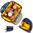 thumbnail image 5 of Wrangler Callie 3-Piece Diaper Bag Backpack Set with Pacifier Case and Bottle Bag, Navy, 5 of 8