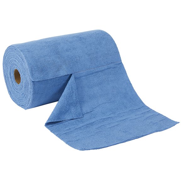 Ironton Easy-Tear Microfiber Towels, 12in. x 12in., Washable, 75-Pk.