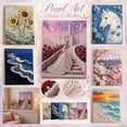 thumbnail image 2 of Sunflower Pearl Art DIY Kit, Diamond Painting Craft for Adults, Castle and Beach Theme Bead Art Project, Creative Wall Decor Artwork, Handmade Home Gift Idea, 2 of 6