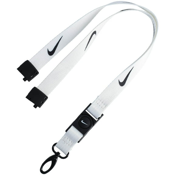 Nike White/Black Premium Lanyard