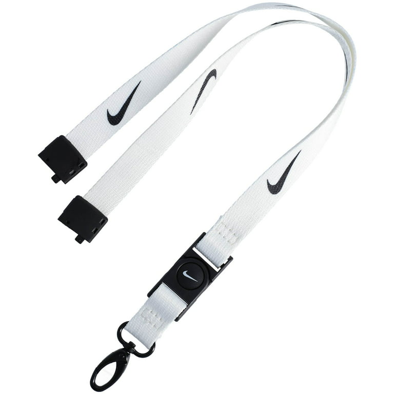 Nike White/Black Premium Lanyard -
