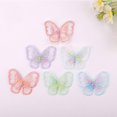 thumbnail image 4 of 10 Uds. De adornos de encaje de mariposa, apliques de mariposa de encaje, parches para coser y planchar, mariposas coloridas para manualidades, ropa, vestido, sombrero, 4 of 5