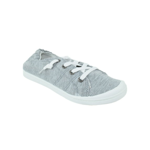 Zig Gray Women Soda Shoes Flat Linen Canvas Fashion Sneakers Comfortable Insoles Slip On Lace Up Style Loafers