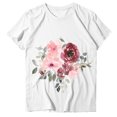 thumbnail image 6 of Outfmvch T Shirts for Women Casual Summer T Shirt Floral Butterfly Funny Graphic Tee T Shirt Womens Tops, 6 of 6