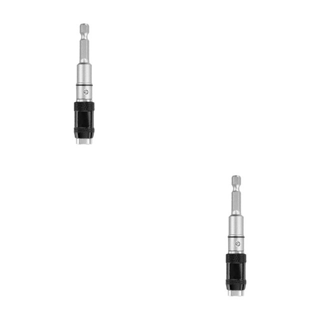 relayinert Vis Magnétique Embout de Perceuse Changement Réglable pour Support de Tournevis Pivotant avec Argent Noir 2Ensemble