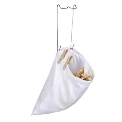 11 x 10 Inch White Details about   Honey-Can-Do DRY-01313 Clothespin Bag
