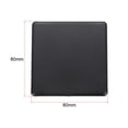 thumbnail image 2 of Standard Plastic Square Aluminum Extrusion End Cap Black 80x80mm 12pcs, 2 of 5