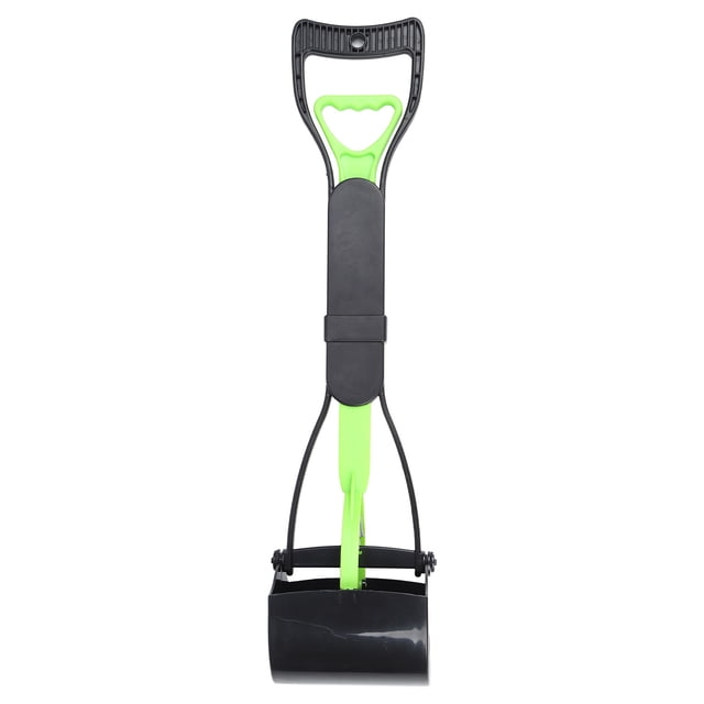 Pet Longue Poignée Mâchoire Caca Scoop, Ramasser Outil de Nettoyage Ramasseur de Déchets pour Animaux de Compagnie Outils de Nettoyage Chien Chat Récupérateur pour Pelle Chien Caca de Vert d'Herbe + Noir, Noir