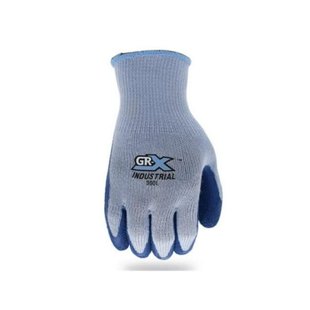 

Kole Imports AB206-30 GRX Series 300 Crinkle Latex Work Gloves Blue - Pack of 30