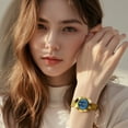 thumbnail image 4 of OLEVS Watches for Women Luxury Dress Waterproof Analog Quartz Fashion Gold Plated Tungsten Steel Roman Numeral Date Classic Female Ladies Watches Women Wrist Watches Gift Relojes para Mujer, 4 of 14