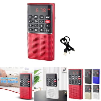 Sony ICF-P27 Compact Pocket AM/FM Portable Radio with Speaker and