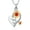 Red stone, variant on Cremation Jewelry Sunflower Heart Urn Necklaces for Ashes for Women Human Pet Memorial Pendant