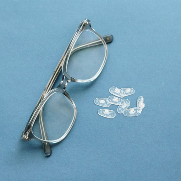 KONTONTY 4 Pairs Universal Soft Silicone Anti-Slip Glasses Nose Pads Comfortable Nose Protector for Eyewear Non-Slip Glasses Grip for Sports Travel Work