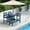 Navy, variant on SERWALL 41" Outdoor Bar Table, HDPE All Weather Adirondack Outdoor Bar Height Table, Navy